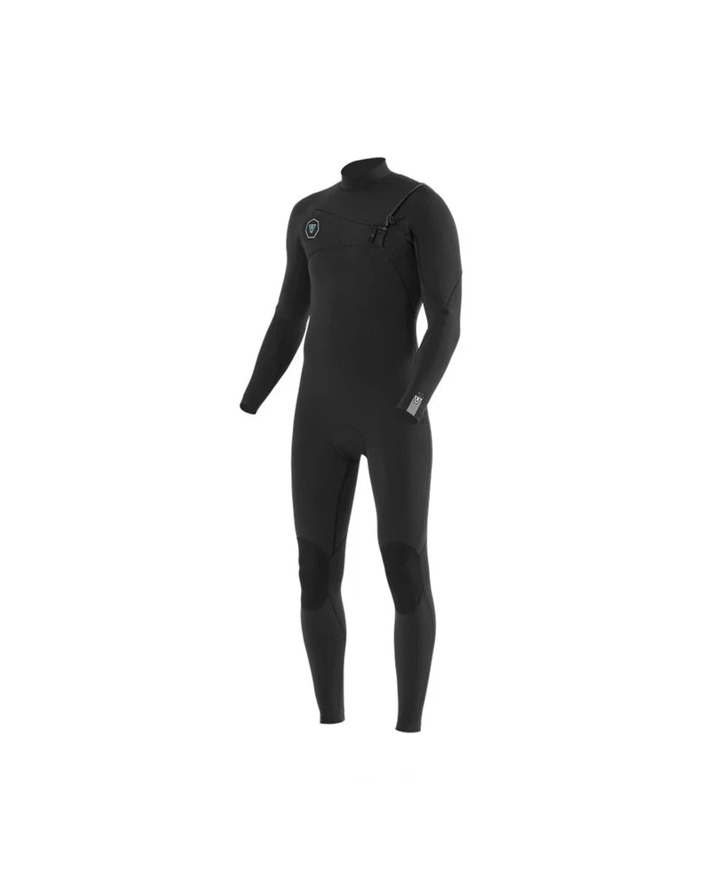 Vissla 7 Seas 4/3 Full Chest Zip Black Wetsuit