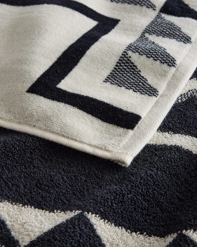 Pendleton Oxbow Spa Towel Black/White