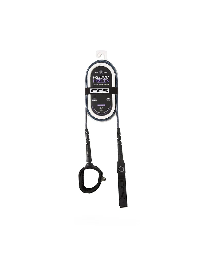 FCS Freedom Helix All Round Leash Smoke / White