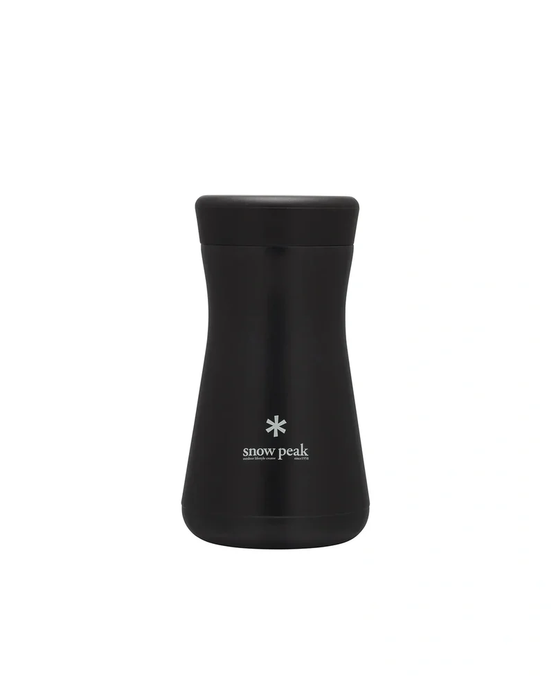 Snow Peak Stainless Vacuum Bottle Tsuzumi 350 Black