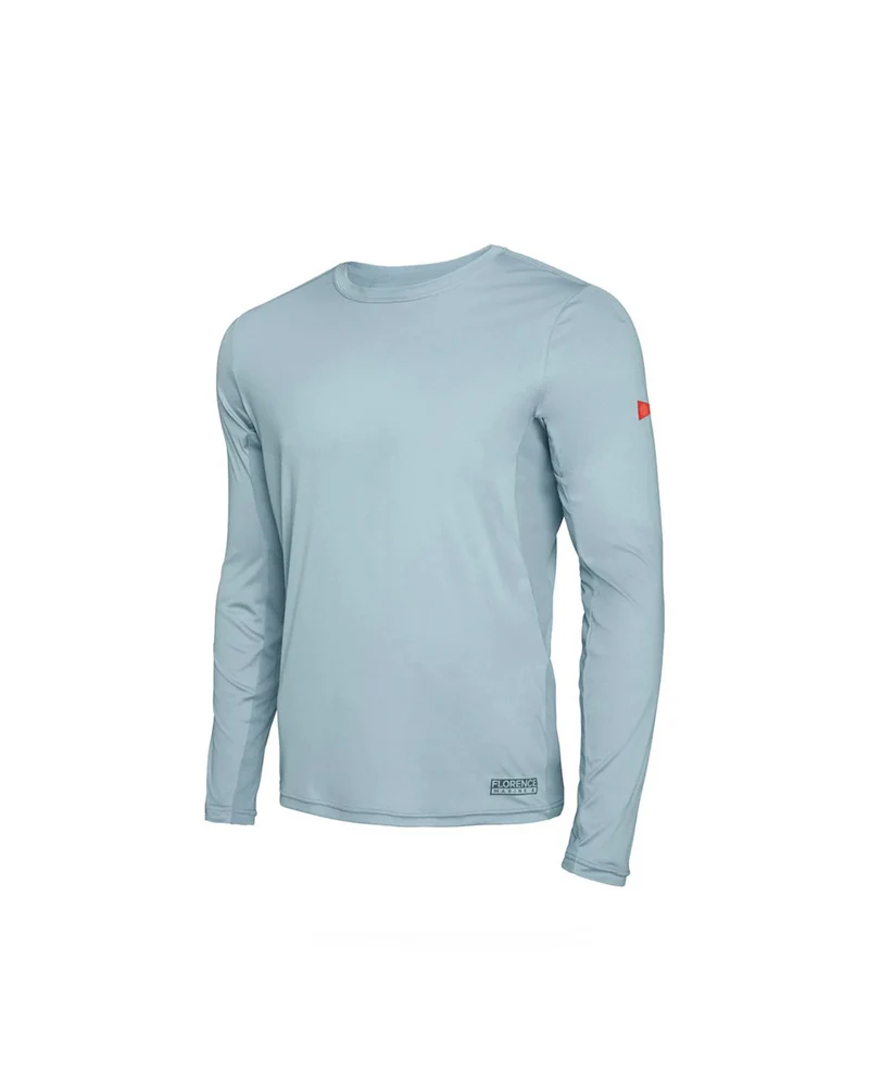 Florence Marine X Sun Pro Logo Long Sleeve UPF Shirt Steel Blue