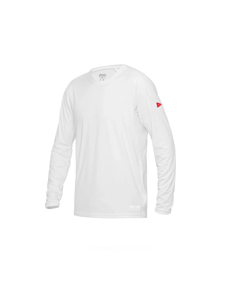 Florence Marine X Sun Pro Logo Long Sleeve UPF Shirt White