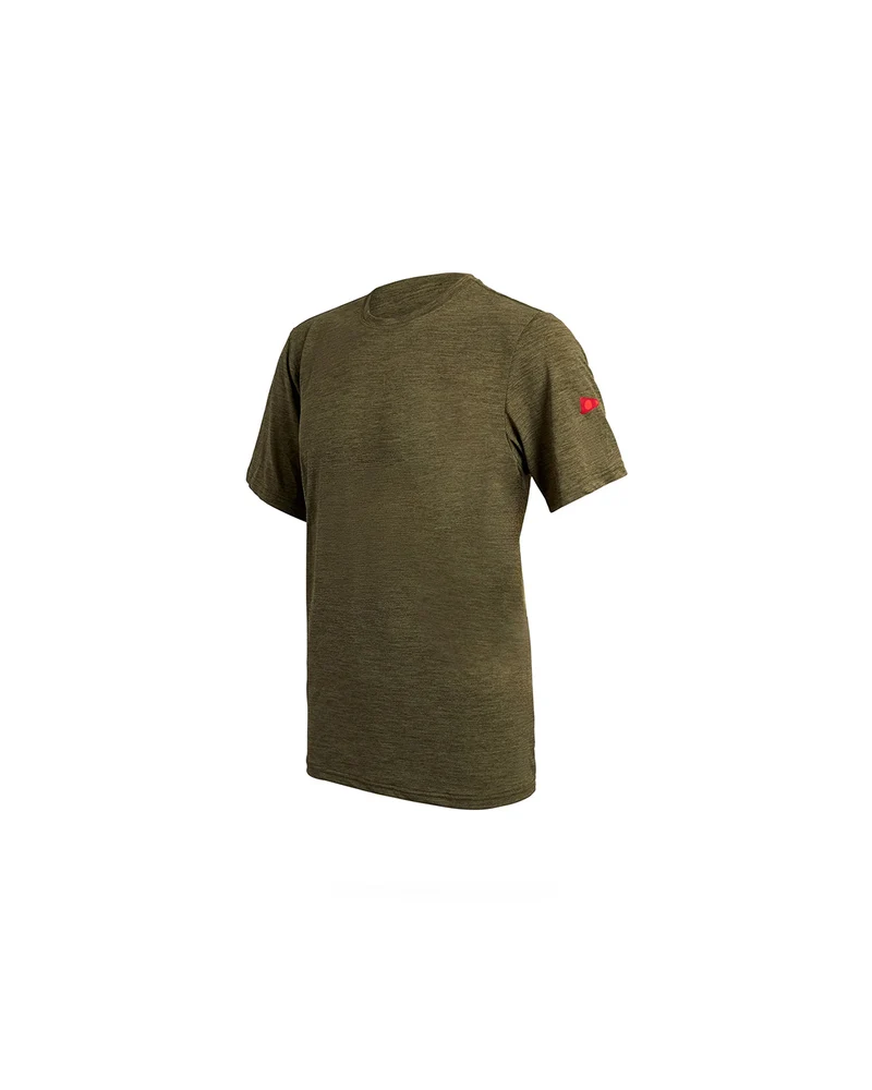Florence Marine X Airtex Short Sleeve Shirt Heather Burnt Olive