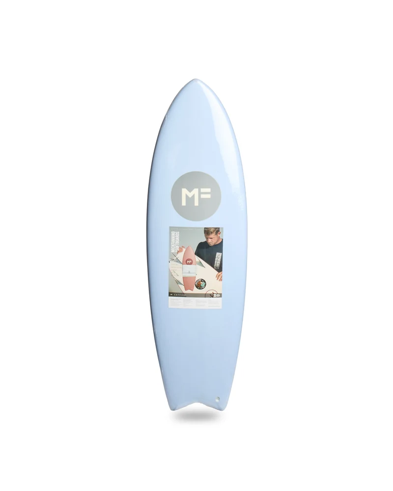 MF Softboards Catfish Sky Blue Futures 5'8 Surfboard