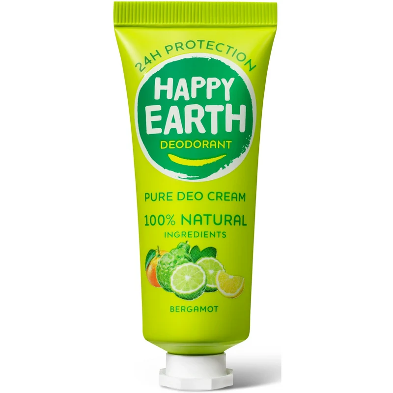 Happy Earth 100% Natuurlijke Deodorant Cream Bergamot 40 ml