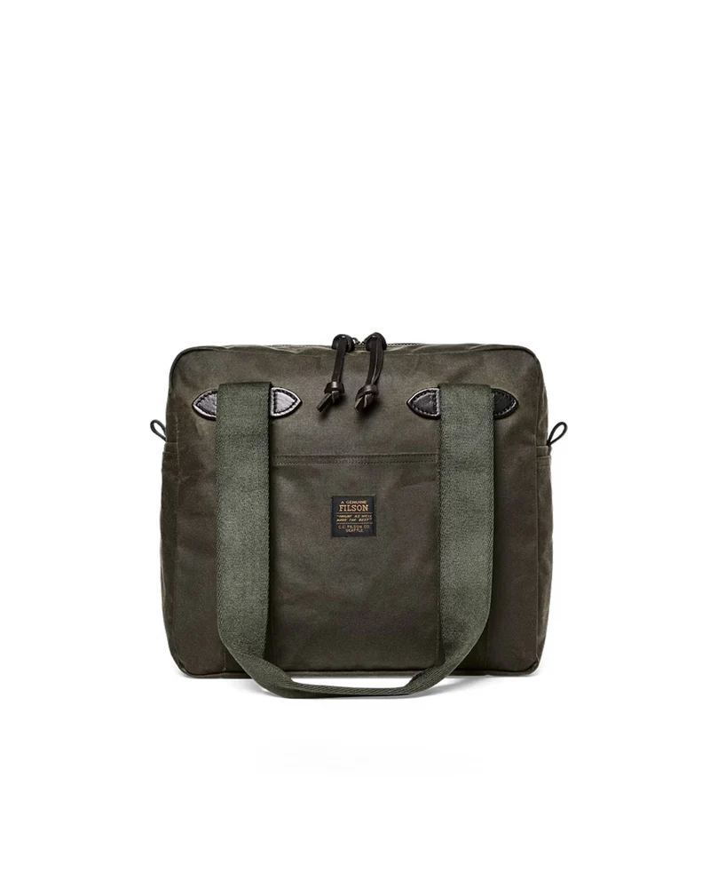 Filson Tin Cloth Tote Bag Otter Green