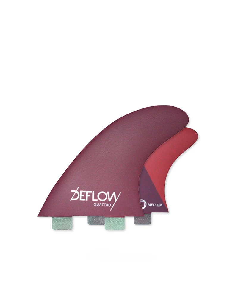 Deflow Supra Quatro Fins Red Dual Tab