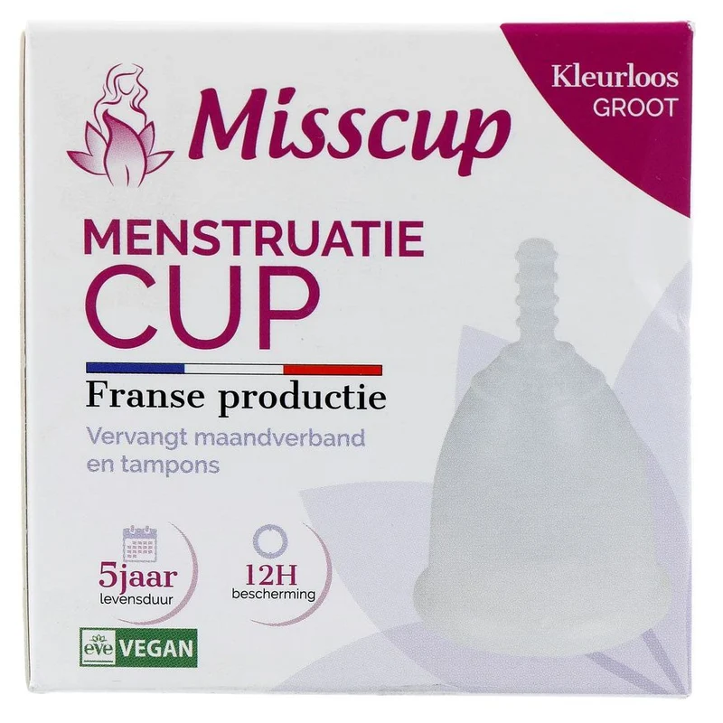 Eco Conseils Misscup Menstruatie Cup Groot Kleurloos