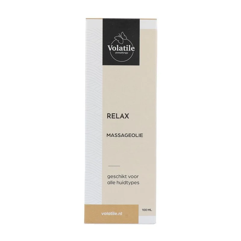 Volatile Massageolie relax glas met pomp 100 ml