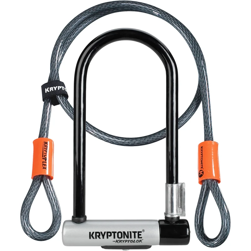 KryptoLok Standard U-Lock + 4 foot Kryptoflex Cable Sold Secure Gold