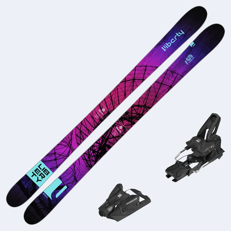 2025 Liberty Scope 94 Women's Skis with Salomon Strive 14 GW Bindings