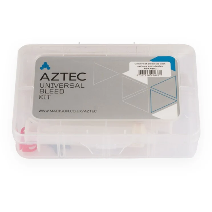 Universal bleed kit with syringe