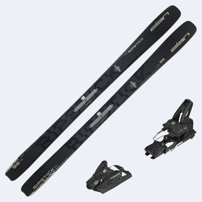 2026 Elan Ripstick 96 Black Edition Skis with Salomon Strive 14 GW Bindings